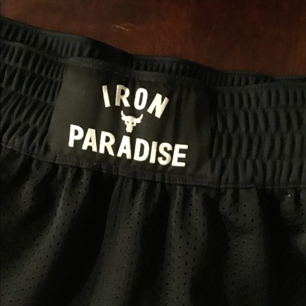 UNDER ARMOUR X PROJECT ROCK BOXING STYLE MESH SHORTS - Picture 3 of 5